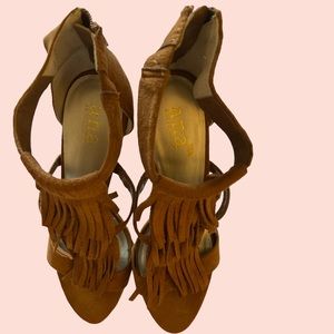 A.N.A. Fringe Heels